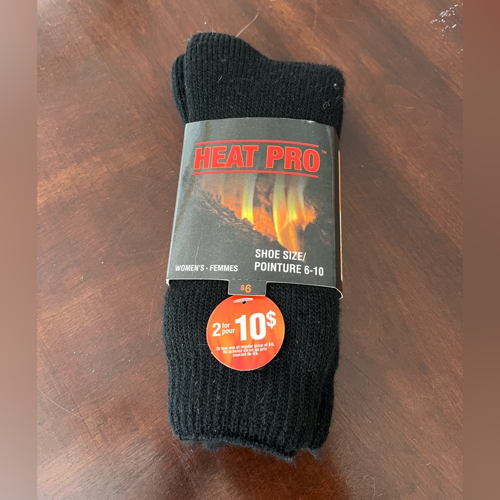 Women's Black Thermal Socks - Size 6-10